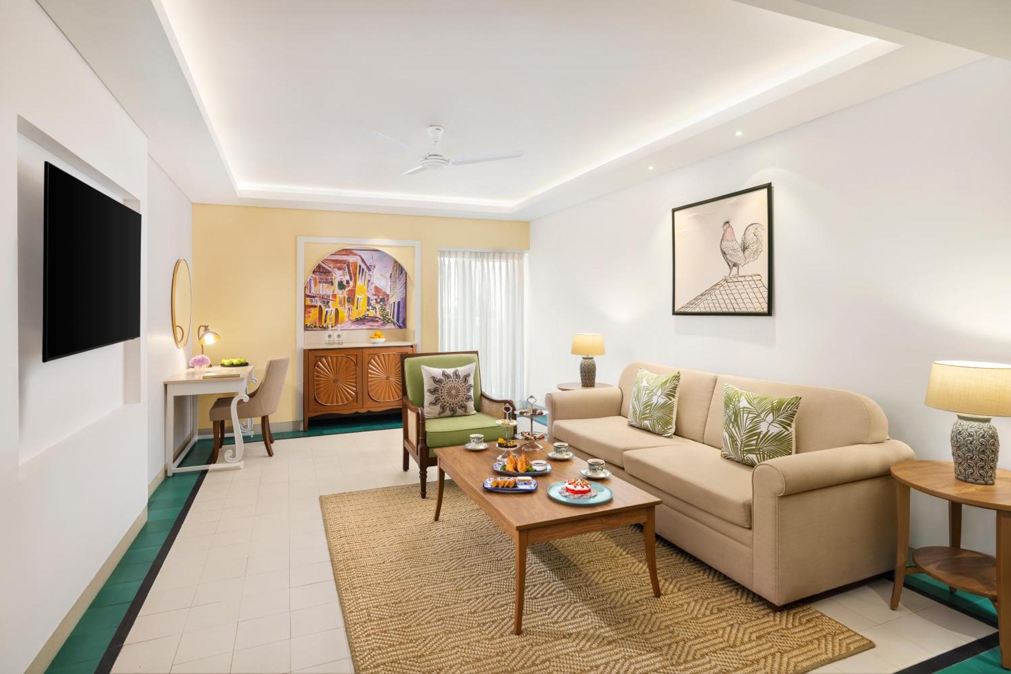 Taj Cidade De Goa Heritage, Goa Santa Cruz Bagian luar foto Living room